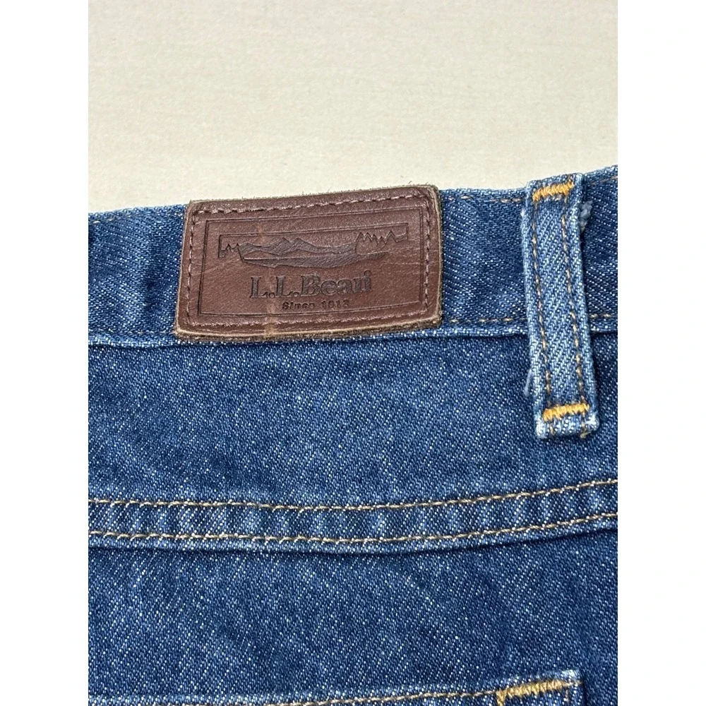 Lot of 2 LL Bean Natural Fit Mens Jeans  38x29 Denim Straight Leg 100% Cotton - Picture 2 of 15